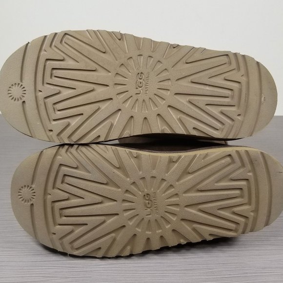 UGG Australia Kensington Tall Shearling Boots, Brown Leather, Womens Size 5 / 35 - Picture 10 of 11